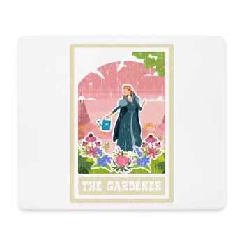 Der Gärtner Tarotkarte Schamane Wahrsagerei - Mousepad (Querformat) - Weiß - Vorne