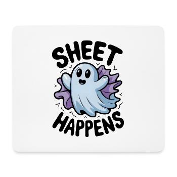 Sheet Happens - Mouse Pad (horizontal) - white - Front
