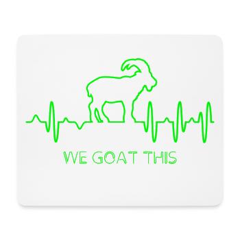 Ziege EKG - Mousepad (Querformat) - Weiß - Vorne