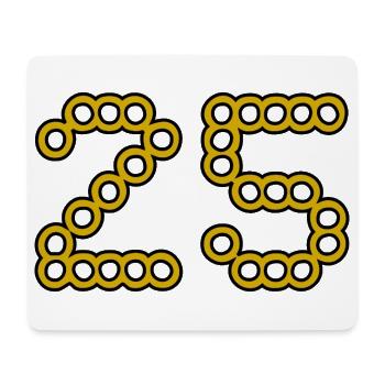 25. 25 YEARS. 25th ANNIVERSARY. 25 YEARS ANNIVERSARY. - Mouse Pad (horizontal) - white - Front