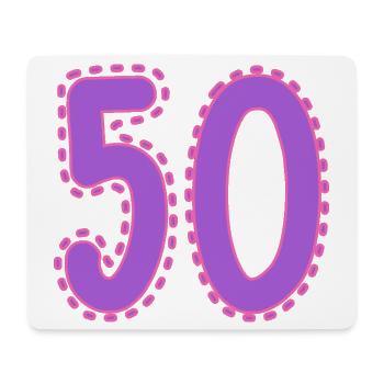 50. 50 YEARS. 50th ANNIVERSARY. 50TH ANNIVERSARY. - Mouse Pad (horizontal) - white - Front