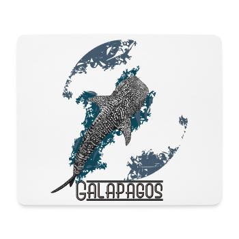 Walhai der Galapagos-Inseln - Mousepad (Querformat) - Weiß - Vorne