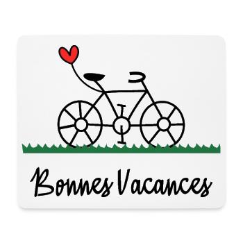 FAHRRAD. FEIERTAG. ES LEBE DIE FERIEN. FEIERTAG - Mousepad (Querformat) - Weiß - Vorne