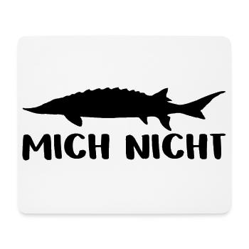 Stör mich nicht - Störsilhouette mit Spruch - Mousepad (Querformat) - Weiß - Vorne