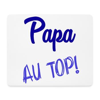 FROHER VATERTAG. PAPA. VATERTAG - Mousepad (Querformat) - Weiß - Vorne