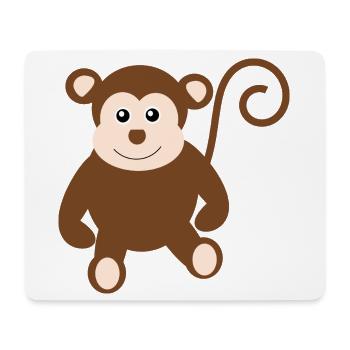Niedlicher Affe Geschenk Geburt Taufe Babyparty - Mousepad (Querformat) - Weiß - Vorne