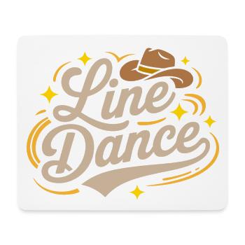 Line Dance mein Hobby - meine Passion - mein Ding - Mousepad (Querformat) - Weiß - Vorne