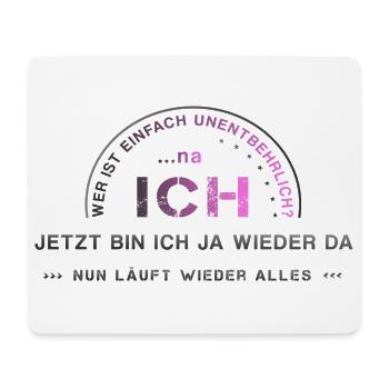 Ich Egoist Selbstliebe - Mousepad (Querformat) - Weiß - Vorne