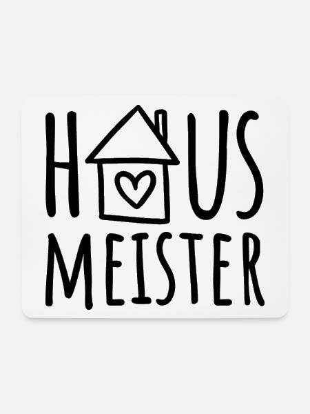 Hausmeister - Mousepad (Querformat) - Weiß