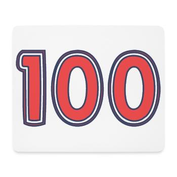 100. 100 YEARS. 100th ANNIVERSARY - Mouse Pad (horizontal) - white - Front