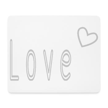 VALENTINSTAG. ICH LIEBE DICH. ICH LIEBE DICH. LIEBE. LIEBE - Mousepad (Querformat) - Weiß - Vorne