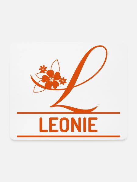Leonie - Mousepad (Querformat) - Weiß
