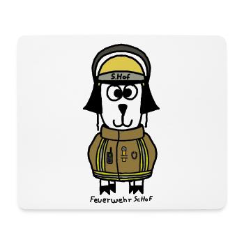 Feuerwehr ScHoF - Mousepad (Querformat) - Weiß - Vorne