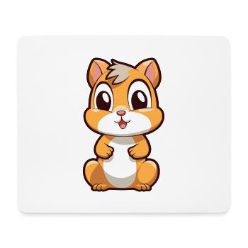 Chipmunk Niedliche Karikatur Kawaii Aquarell Tier Haustier - Mousepad (Querformat) - Weiß - Vorne