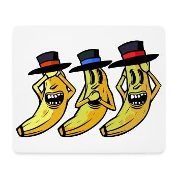 banana funny funny funny banana fruit fruit - Mouse Pad (horizontal) - white - Front