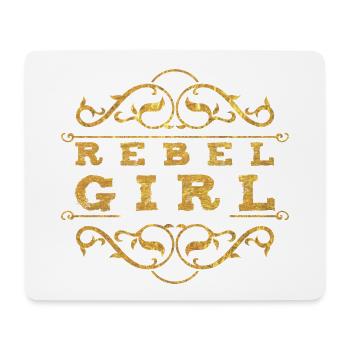 Rebel Girl - Mousepad (Querformat) - Weiß - Vorne