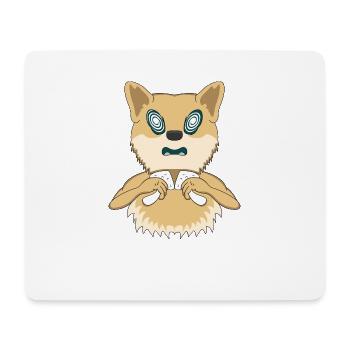 Psy Hund Psytrance Tier Psychedelisch Trip Trippen - Mousepad (Querformat) - Weiß - Vorne