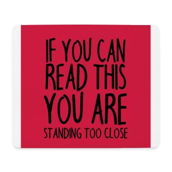 Mundschutz lustig Spruch - lustige Sprüche - Mousepad (Querformat) - Weiß - Vorne