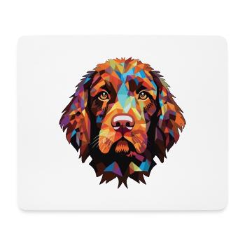 Pudelpointer Hunderasse Aquarell Illustration - Mousepad (Querformat) - Weiß - Vorne