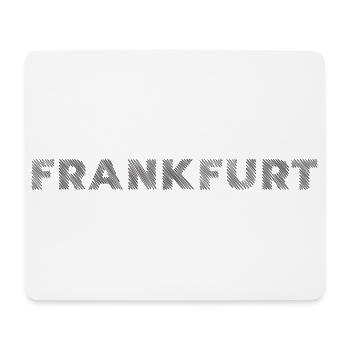 Frankfurt Stadt in Hessen Schraffur Schriftzug - Mousepad (Querformat) - Weiß - Vorne