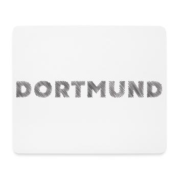 Dortmund ville allemande NRW Lettrage d’éclosion - Tapis de souris (format paysage) - blanc - Devant