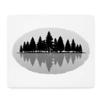 Forêt forêt - Tapis de souris (format paysage) - blanc - Devant