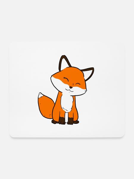 Fuchs - Mousepad (Querformat) - Weiß
