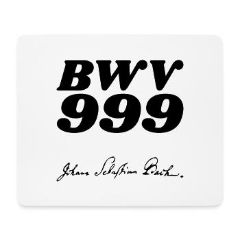 Johann Sebastian Bach BWV 999 - Tapis de souris (format paysage) - blanc - Devant