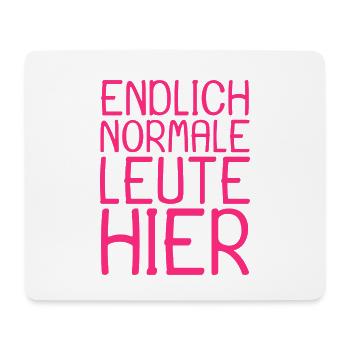 Normale Leute Lustiger Spruch lustig - Mousepad (Querformat) - Weiß - Vorne