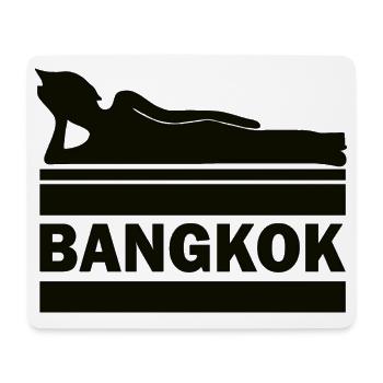Bangkok Bouddha Thaïlande Temple Wat Pho Souvenir TH - Tapis de souris (format paysage) - blanc - Devant