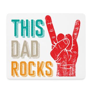 Metal Hand Devil Horns Rock and Roll Heavy Metal - Mousepad (Querformat) - Weiß - Vorne