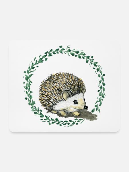 Hedgehog - Mouse Pad (horizontal) - white