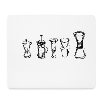 Alternativer Kaffee - Mousepad (Querformat) - Weiß - Vorne