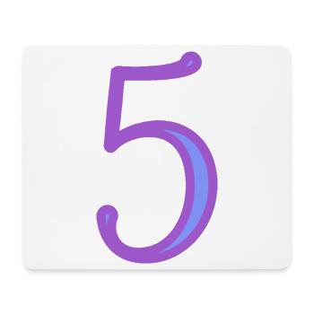5. FIVE - Mouse Pad (horizontal) - white - Front