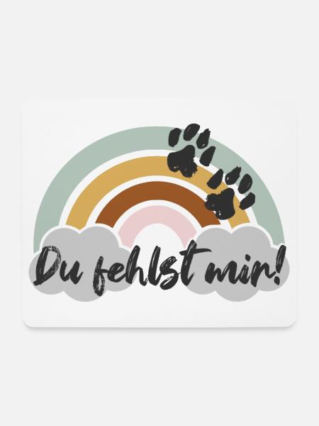 Du fehlst mir! - Mousepad (Querformat) - Weiß