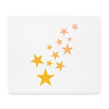 Stern Sternchen Muster Sternenhimmel - Mousepad (Querformat) - Weiß - Vorne