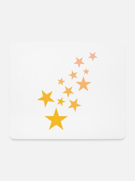 Stern Sternchen Muster Sternenhimmel - Mousepad (Querformat) - Weiß