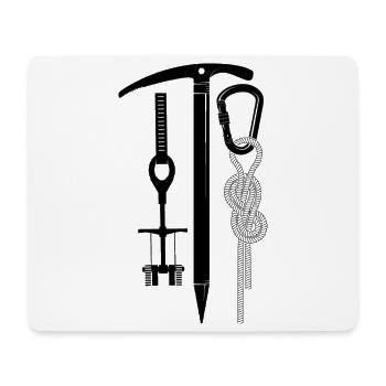 klettern bouldern felsklettern berge Bergsport - Mousepad (Querformat) - Weiß - Vorne