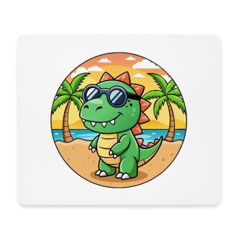 Dinosaurier Lustige Cartoon Sommer Strand Sonnenbrille - Mousepad (Querformat) - Weiß - Vorne