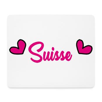 SUISSE. HUMOUR. PAYS. DRAPEAU. GENEVE. LAUSANNE - Tapis de souris (format paysage) - blanc - Devant