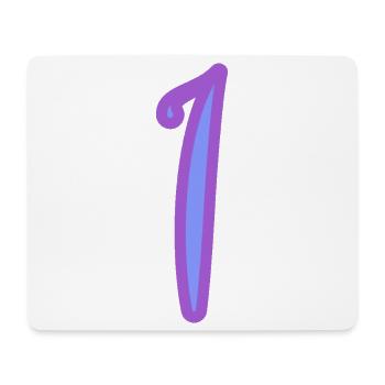 1. 1 JAHR. 1. JAHRESTAG. 1 JAHR GEBURTSTAG - Mousepad (Querformat) - Weiß - Vorne