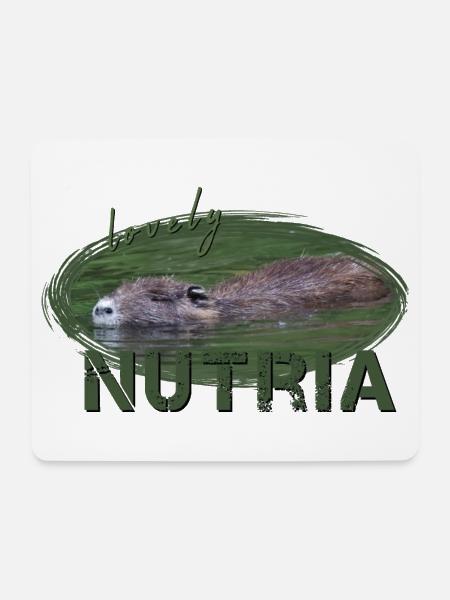 Nutria Biber Biberratte Wasserratte - Mousepad (Querformat) - Weiß