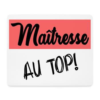 THANK YOU. MISTRESS. MASTER. THANK YOU MISTRESS - Mouse Pad (horizontal) - white - Front