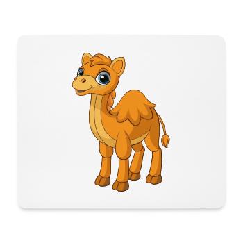 Kamel Niedliche Maskottchen Zeichentrickfigur Kawaii - Mousepad (Querformat) - Weiß - Vorne