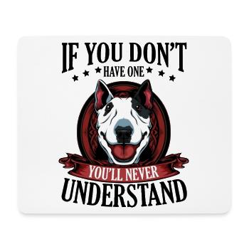 Bull Terrier - Mousepad (Querformat) - Weiß - Vorne