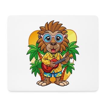 Lustige Pavian Cartoon Sommer Strand Sonnenbrille - Mousepad (Querformat) - Weiß - Vorne