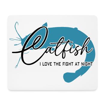 Wels Waller angeln Sportfischen Flussmonster - Mousepad (Querformat) - Weiß - Vorne