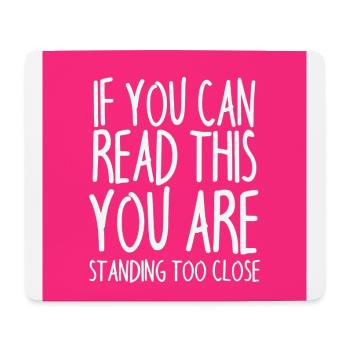 Mundschutz lustig Spruch - lustige Sprüche - Mousepad (Querformat) - Weiß - Vorne