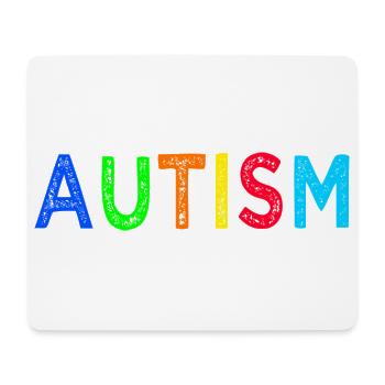 Regenbogen-Autismus: Eine Botschaft der Hoffnung - Mousepad (Querformat) - Weiß - Vorne