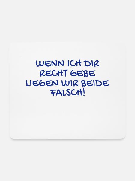 Besserwisser lustiger Spruch - Mousepad (Querformat) - Weiß